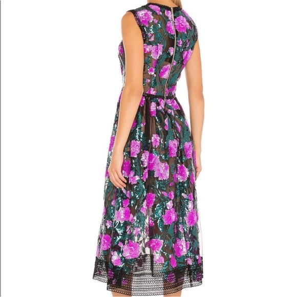 Bronx and Banco Rafaella Fuschia Midi Dress S - Picture 3 of 4